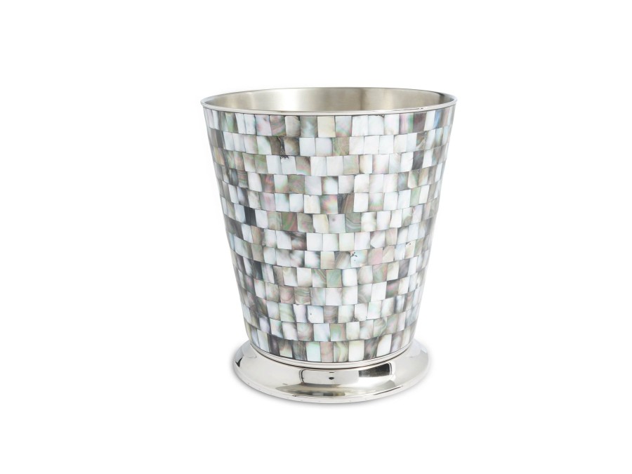 Julia Knight Bath Accessories | Classic 9.75" Waste Basket Tahitian Pearl