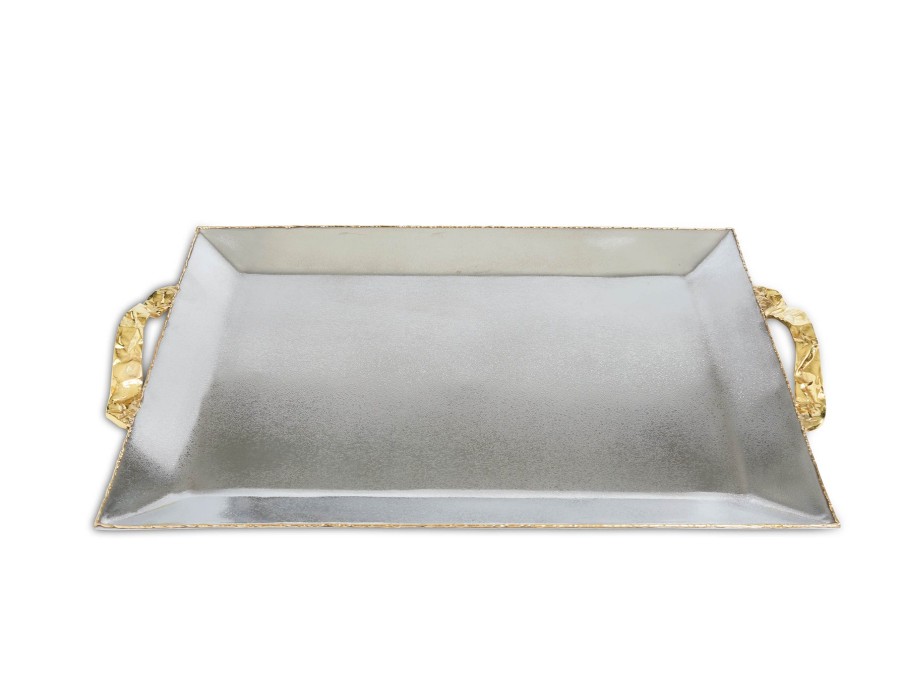 Julia Knight Decor | Sierra 20" Rectangular Tray Frosted