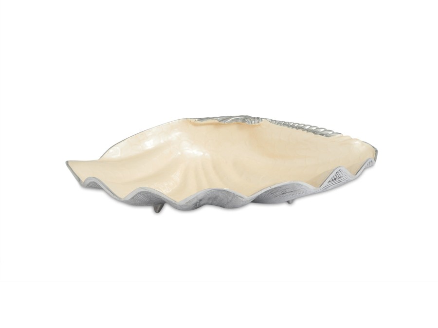 Julia Knight Serveware | Tahitian Clam Shell 25" Bowl Snow