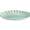 Julia Knight Bowls | Peony 16" Oval Bowl Aqua