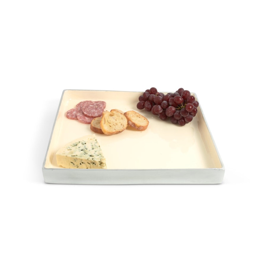 Julia Knight Platters & Trays | Astra 12.5" Square Tray Snow