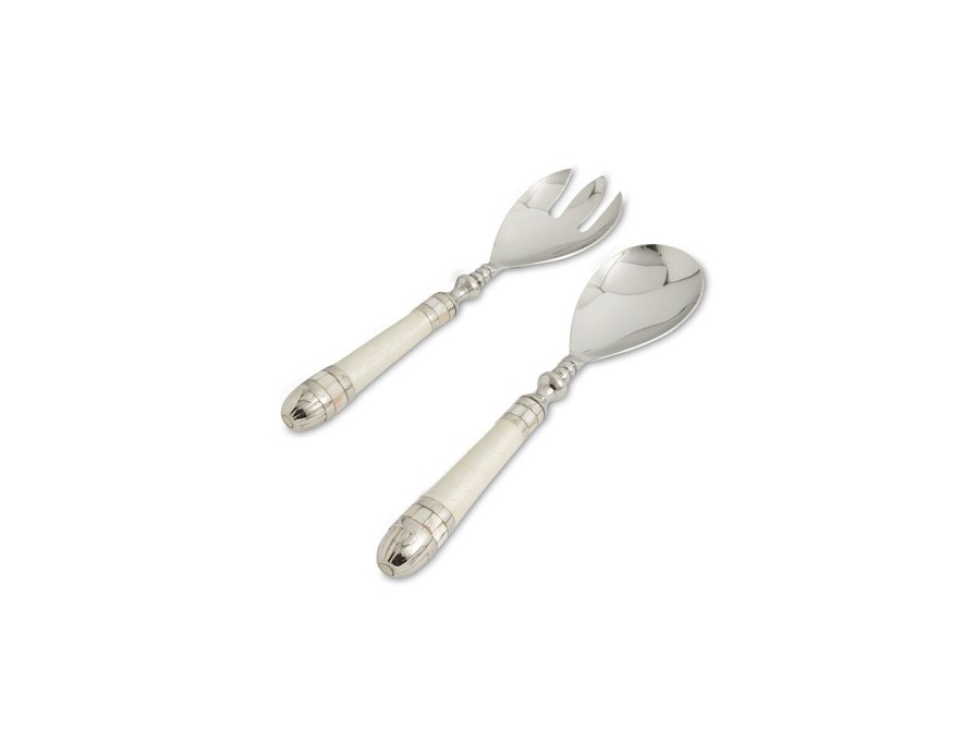 Julia Knight Serving Utensils | Classic Salad Serving Set Snow