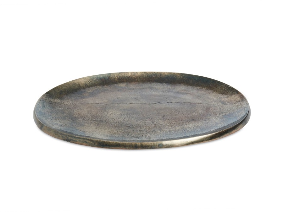 Julia Knight Platters & Trays | Eclipse 15" Platter Steel Blue