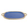 Julia Knight Decor | Florentine 22.5" Handled Tray Gold Sapphire