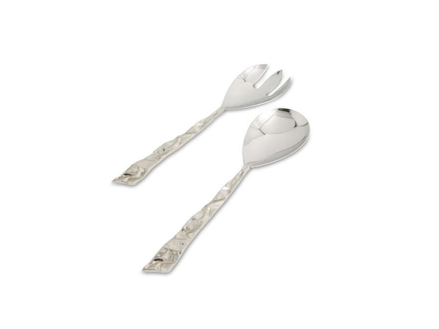 Julia Knight Serveware | Sierra Salad Serving Set Silver