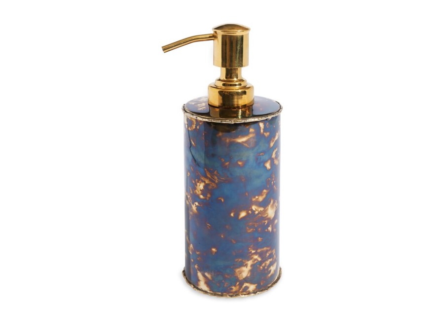 Julia Knight Bath Accessories | Cascade 7.5" Soap/Lotion Dispenser Rainbow Bronze