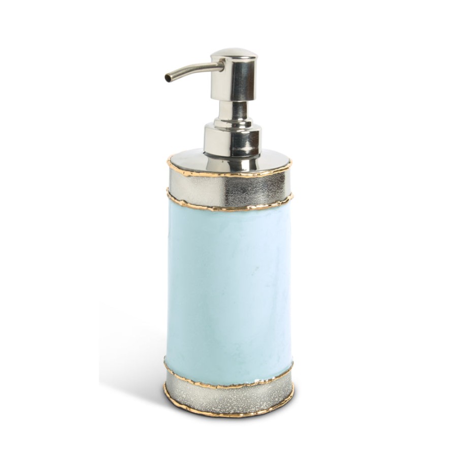 Julia Knight Bath Accessories | Cascade 7.5" Soap/Lotion Dispenser Glacial Blue