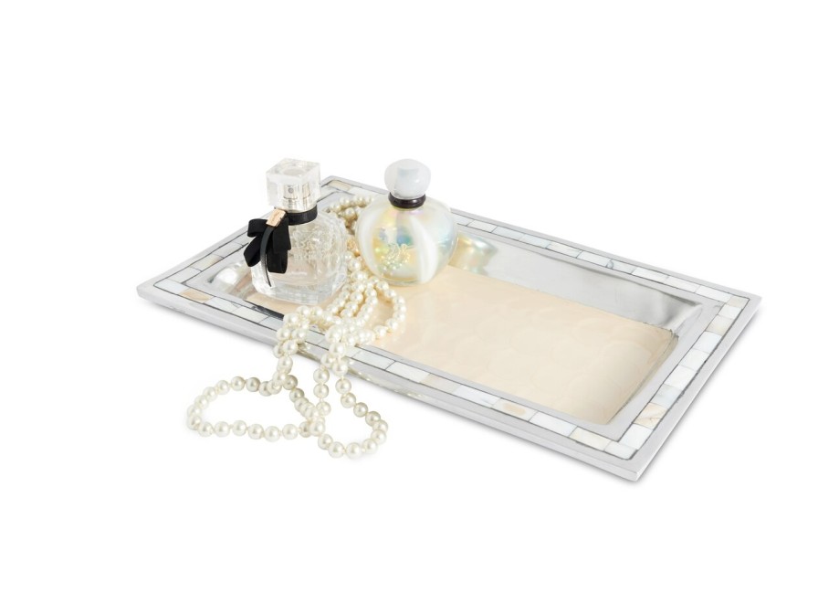 Julia Knight Bath Accessories | Classic 12" Vanity Tray Snow