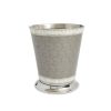 Julia Knight Bath Accessories | Classic 9.75" Waste Basket Platinum