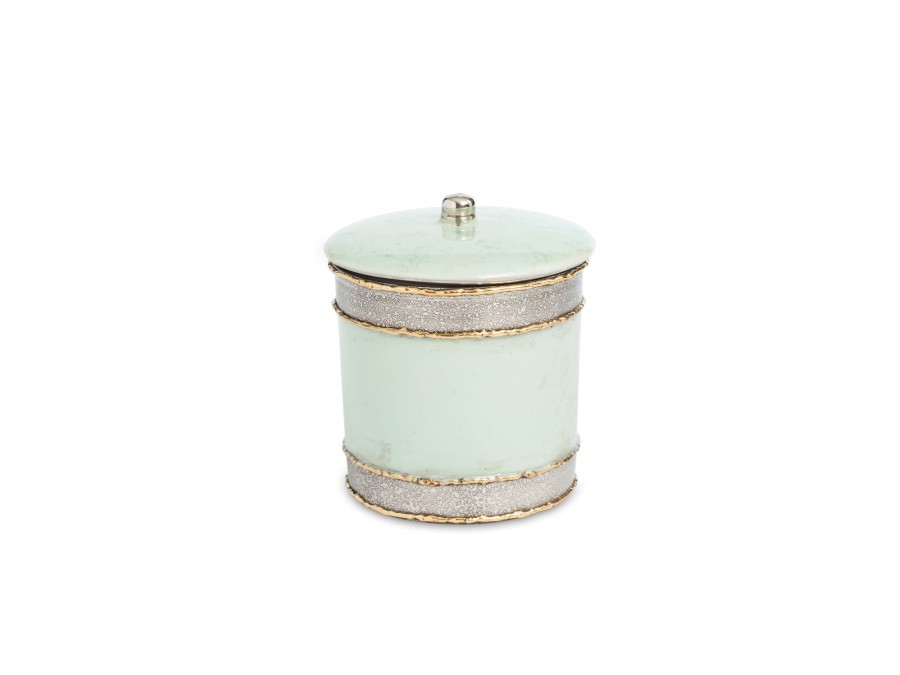 Julia Knight Bath Accessories | Cascade 5.5" Covered Canister Surf