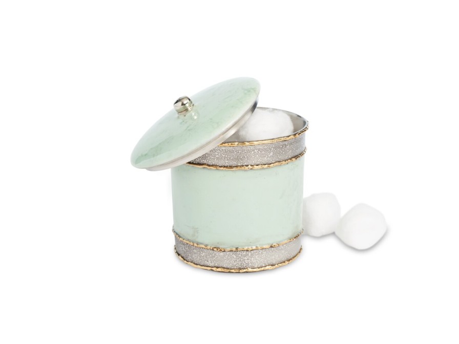 Julia Knight Bath Accessories | Cascade 5.5" Covered Canister Surf