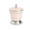 Julia Knight Bath Accessories | Classic 5.5" Covered Canister Pink Ice