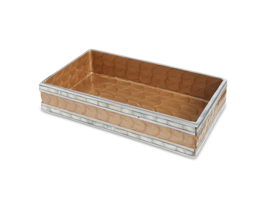 Julia Knight Bath Accessories | Classic 9" Guest Towel Tray Toffee