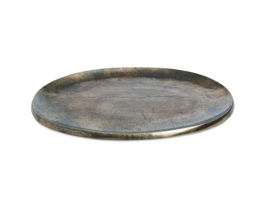 Julia Knight Decor | Eclipse 15" Platter Steel Blue