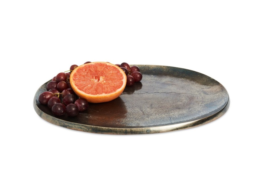 Julia Knight Decor | Eclipse 15" Platter Steel Blue