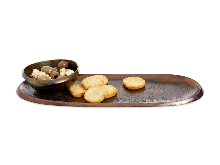 Julia Knight Table Accessories | Eclipse 14" Tray Bronze