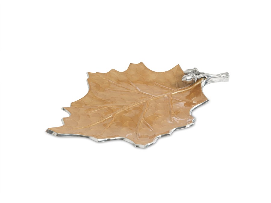 Julia Knight Platters & Trays | Oak Leaf 18" Platter Toffee