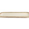 Julia Knight Platters & Trays | Florentine 16" Rectangular Tray Gold Snow