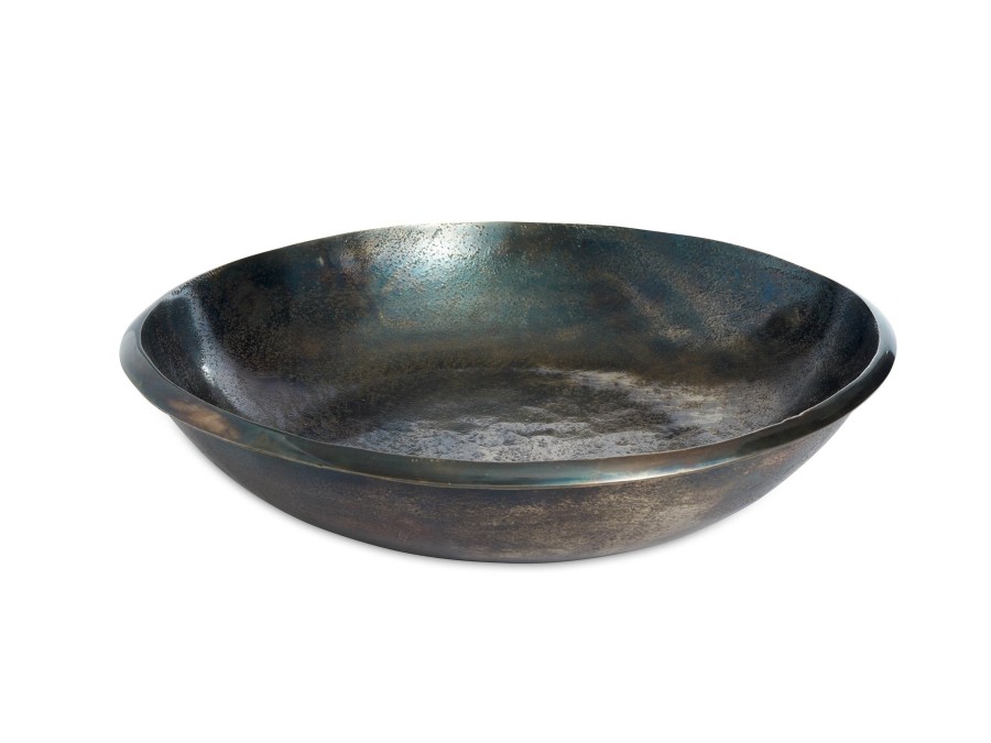 Julia Knight Table Accessories | Eclipse 15" Bowl Steel Blue