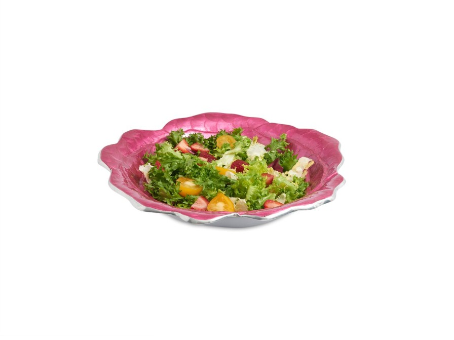 Julia Knight Decor | Rose 15" Bowl Raspberry