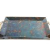 Julia Knight Serving Trays With Handles | Sierra 20" Rectangular Tray Rainbow Bronze