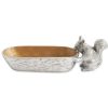 Julia Knight Decor | Squirrel Cracker 9.75" Tray Toffee