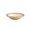 Julia Knight Bowls | Florentine 8" Oval Bowl Gold Snow