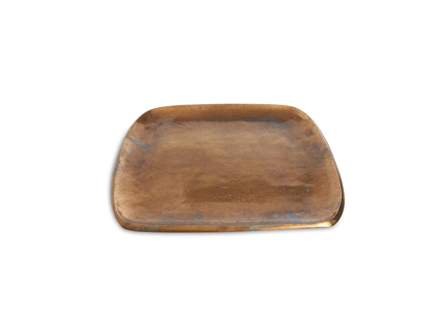 Julia Knight Table Accessories | Eclipse 12" Stackable Square Tray Bronze