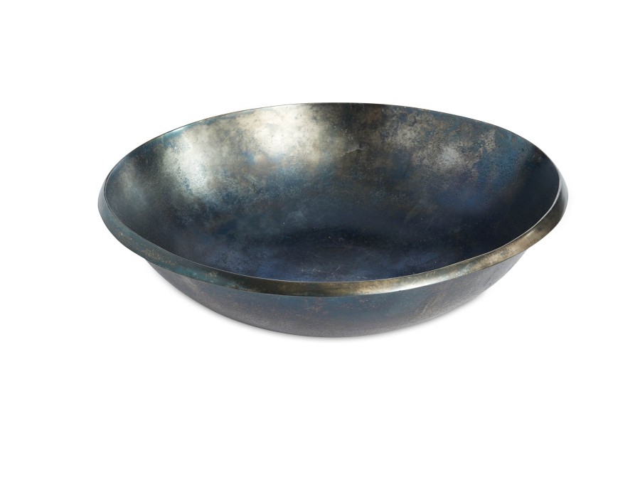 Julia Knight Table Accessories | Eclipse 13" Bowl Steel Blue