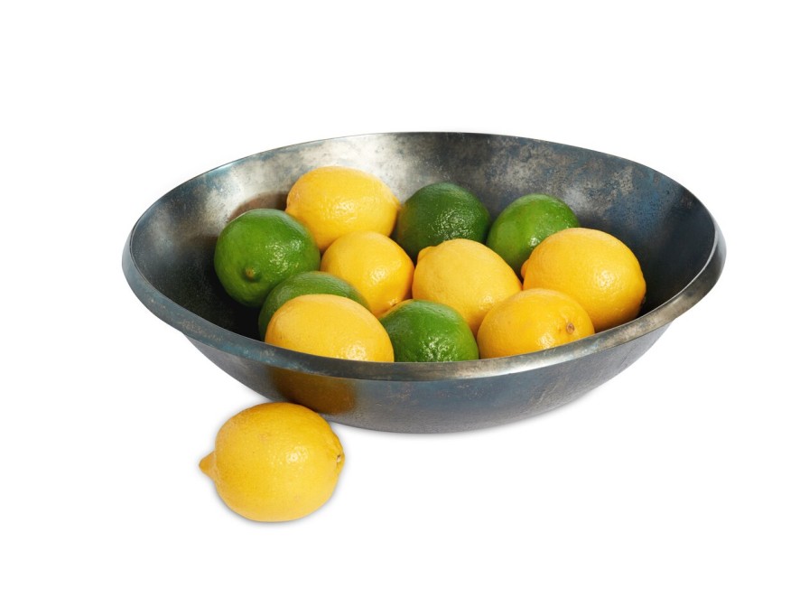 Julia Knight Table Accessories | Eclipse 13" Bowl Steel Blue