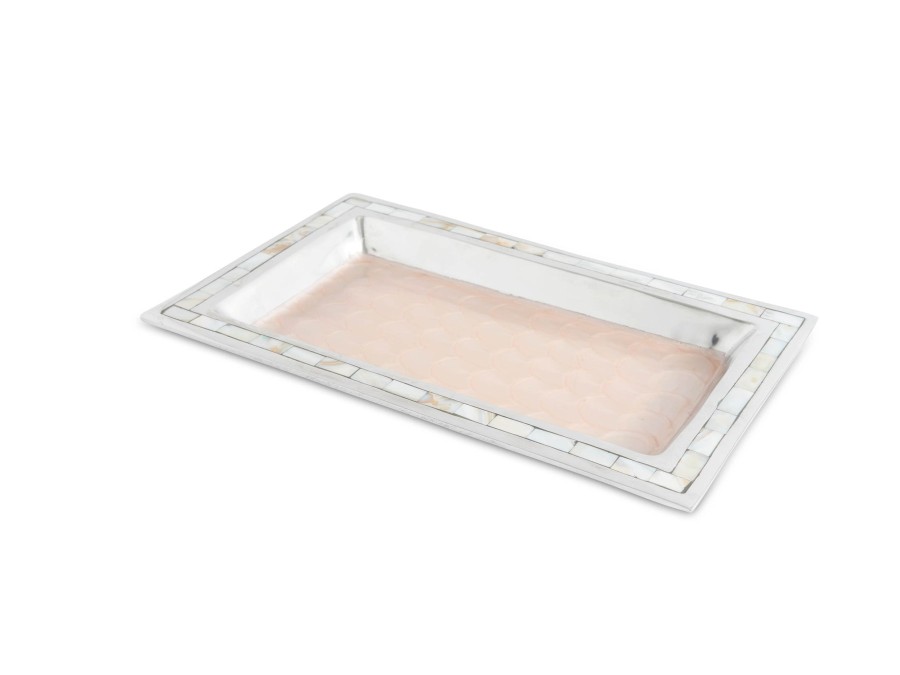 Julia Knight Bath Accessories | Classic 12" Vanity Tray Pink Ice