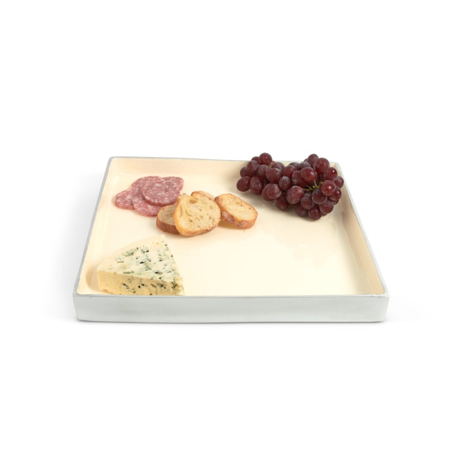 Julia Knight Serveware | Astra 12.5" Square Tray Snow