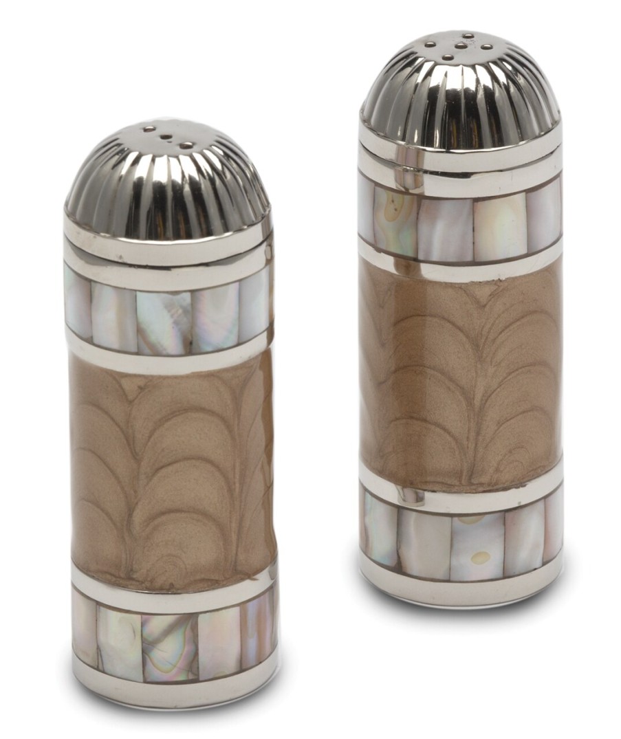 Julia Knight Table Accessories | Classic 3.5" Salt & Pepper Set Toffee