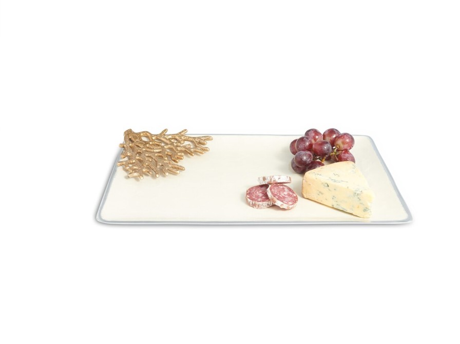 Julia Knight Decor | Coral 15" Tray Snow