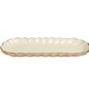 Julia Knight Platters & Trays | Peony 14" Rectangular Tray Gold Snow