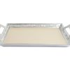 Julia Knight Platters & Trays | Classic 21" Beveled Tray W/Handles Snow