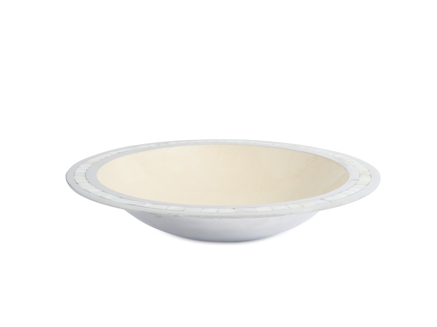 Julia Knight Decor | Classic 15" Round Bowl Snow