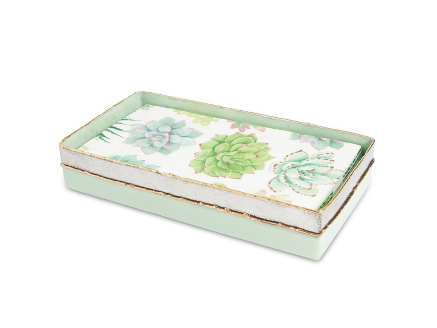 Julia Knight Platters & Trays | Cascade 9" Guest Towel Tray Surf