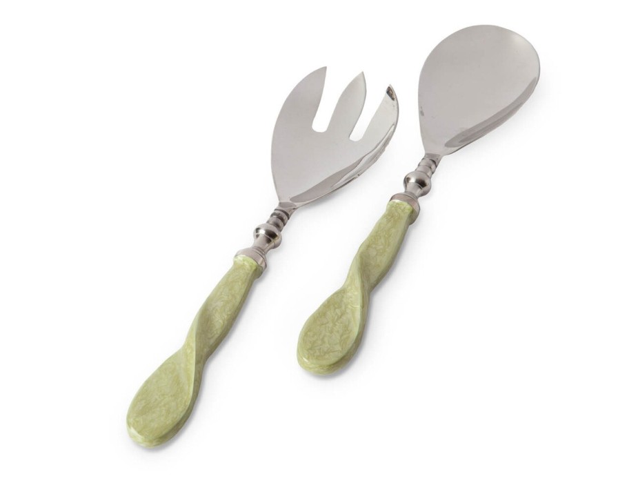 Julia Knight Table Accessories | Eclipse Salad Serving Set Celadon