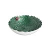 Julia Knight Bowls | Holly Sprig 12" Bowl Emerald