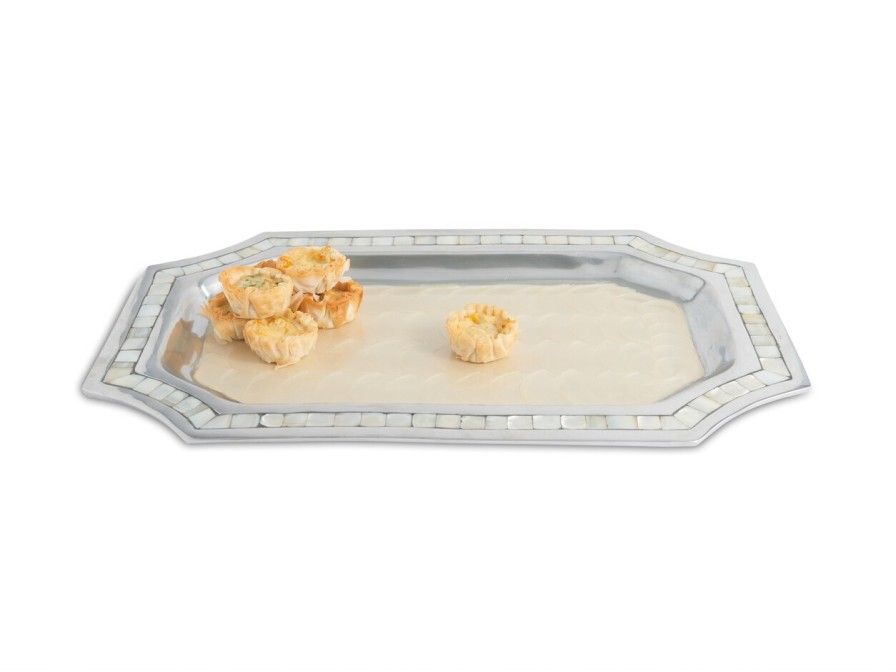 Julia Knight Decor | Classic 16" Octagonal Tray Snow