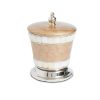 Julia Knight Bath Accessories | Classic 5.5" Covered Canister Toffee