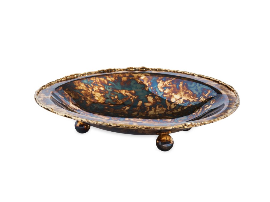 Julia Knight Bath Accessories | Cascade 6" Soap Dish Rainbow Bronze