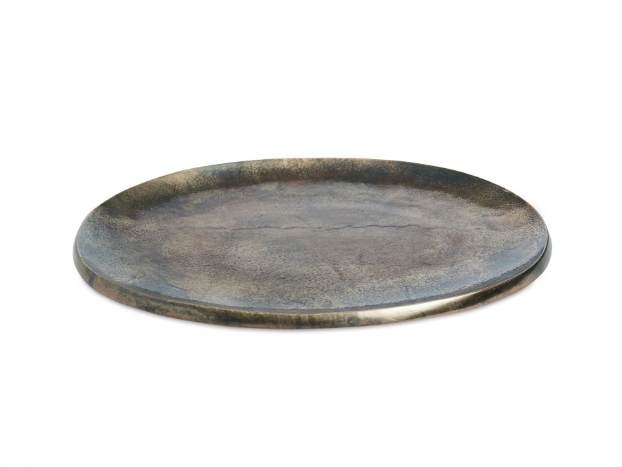 Julia Knight Table Accessories | Eclipse 15" Platter Steel Blue