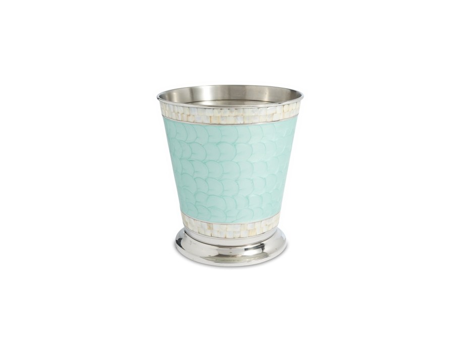 Julia Knight Bath Accessories | Classic 9.75" Waste Basket Aqua