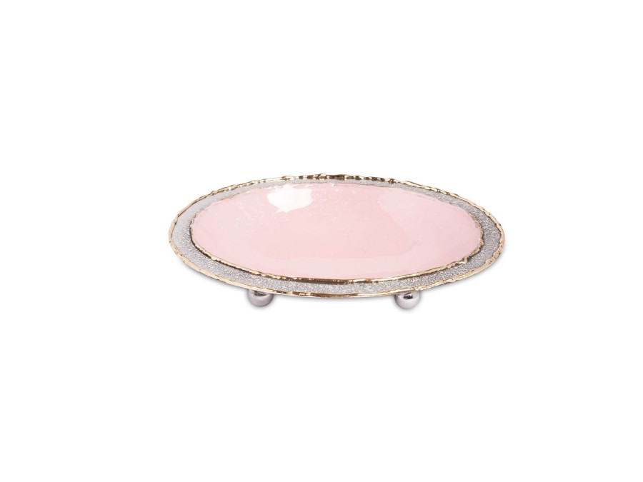 Julia Knight Bath Accessories | Cascade 6" Soap Dish Pink Lace