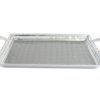 Julia Knight Decor | Classic 21" Beveled Tray W/Handles Platinum