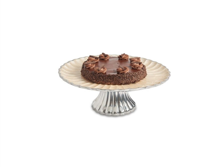 Julia Knight Cake Stands | Peony 14" Cake Stand Snow