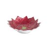 Julia Knight Bowls | Poinsettia 9" Bowl Pomegranate