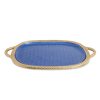 Julia Knight Platters & Trays | Florentine 22.5" Handled Tray Gold Sapphire